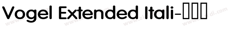 Vogel Extended Itali字体转换